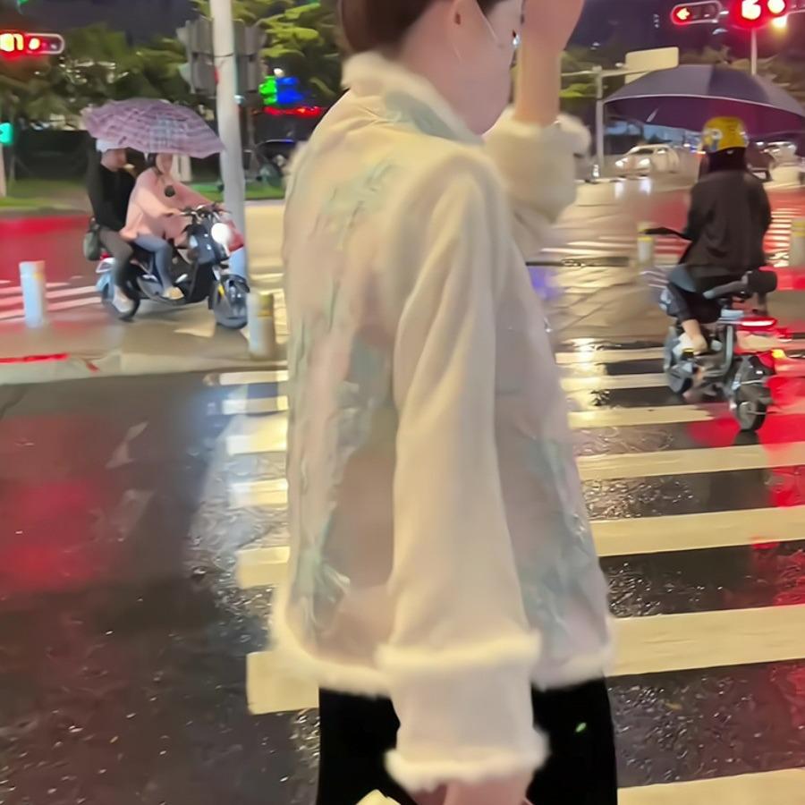 Women's Winter Retro Chinese-Style Plush Buttoned Vest