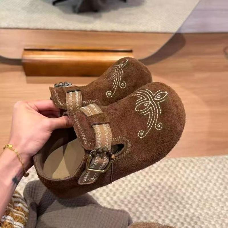 Retro 2025 New Soft Sole Versatile Women's Shoes Single Shoes