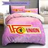 1. Set Copripiumino Trapuntato con Motivo FC Union Berlin Decorazione per la Casa Regalo (1 * copripiumino + 2 * federe senza imbottitura)