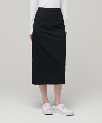 Woman Women'S High-Waisted Long Skirt [Black]