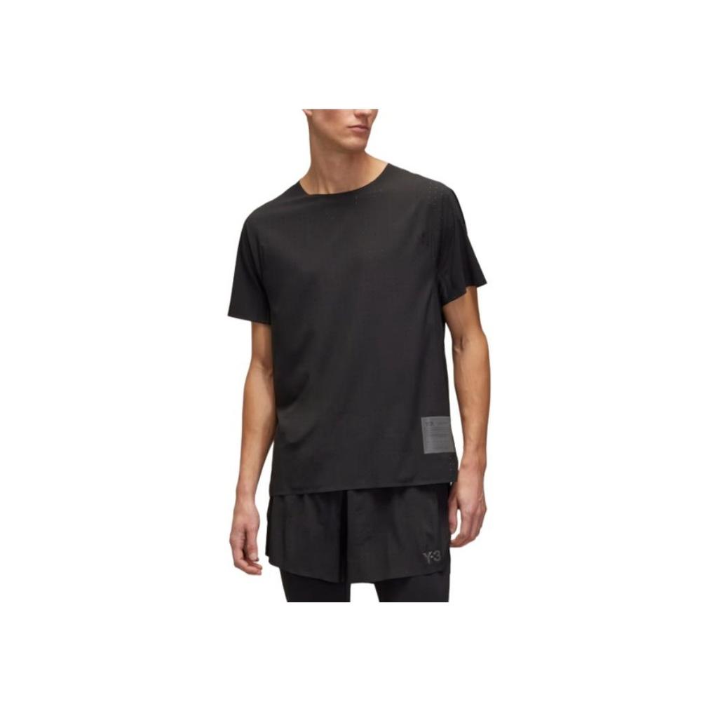 Y-3 Run Short-Sleeve Tee Black Men Tops JN4884
