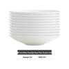 Pure White Round Ceramic Deep Plate