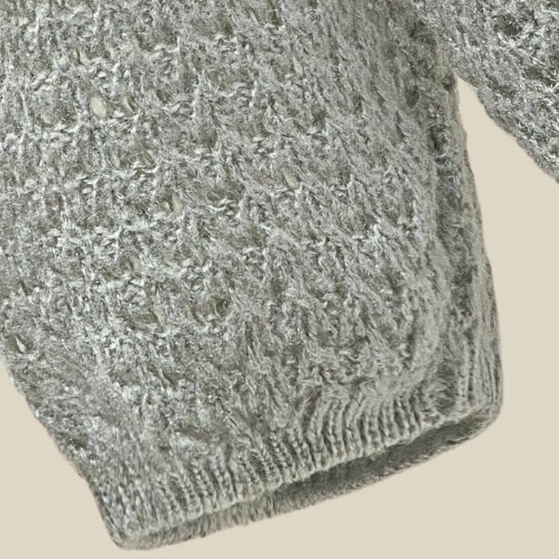 Women's Loose Fit Hollow-Out Knit Sweater