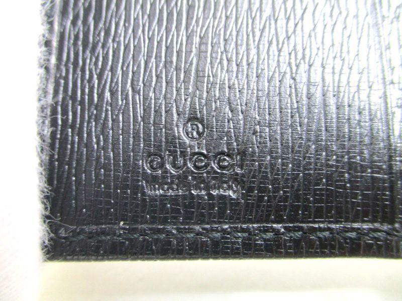 Authentic GUCCI Interlocking G Black Leather 6 Pics Key Cases #a300 Open Box