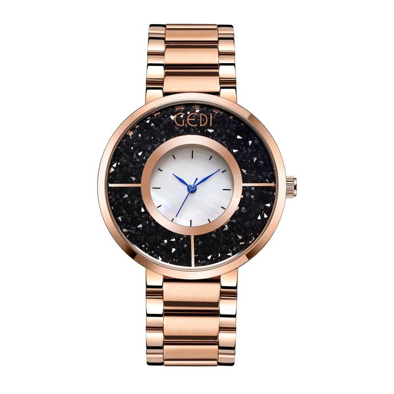 Creative Star Ring Women S Watch Fashion Flow Good Luck Stone Stainless Steel Watch Women S Fritillary Watch