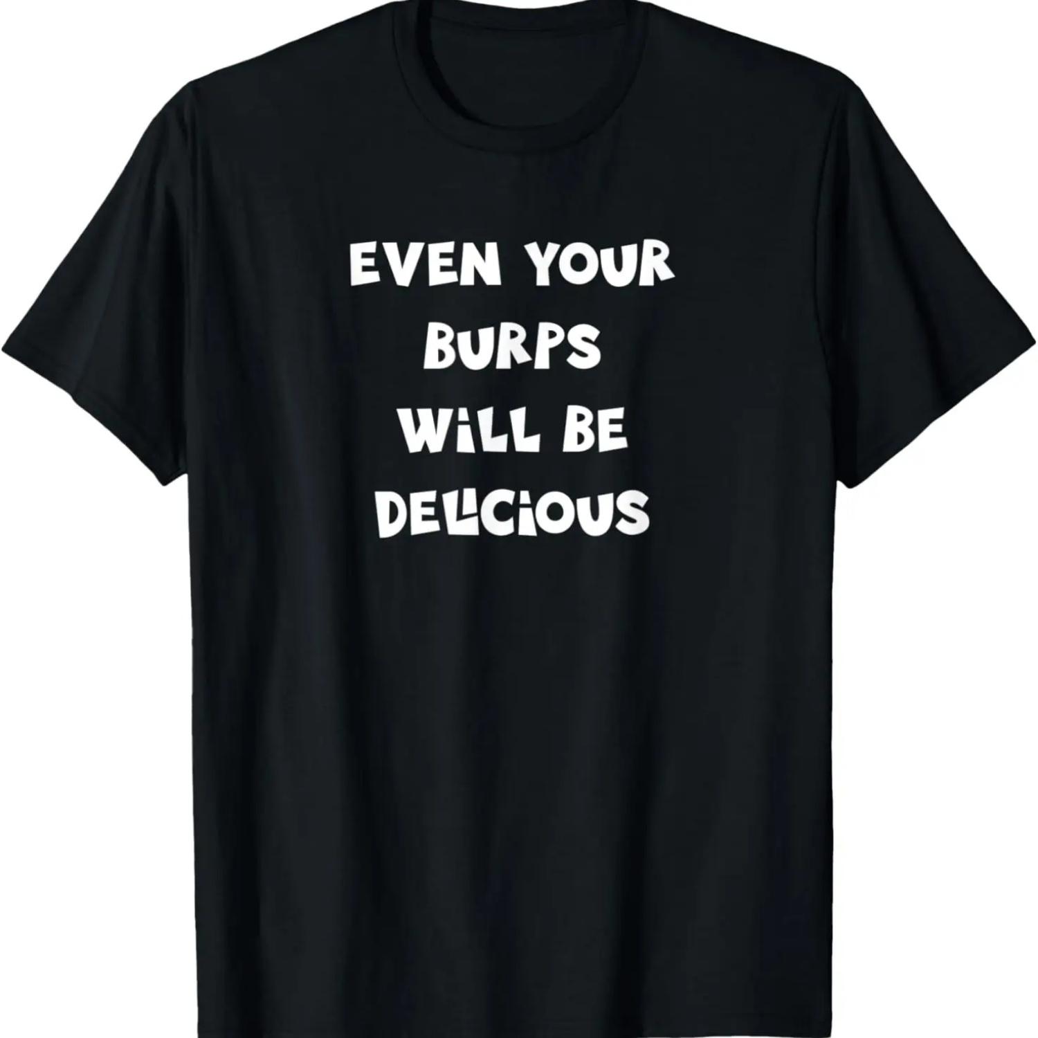 Humorous Restaurant Server Burps T-Shirt S чёрный