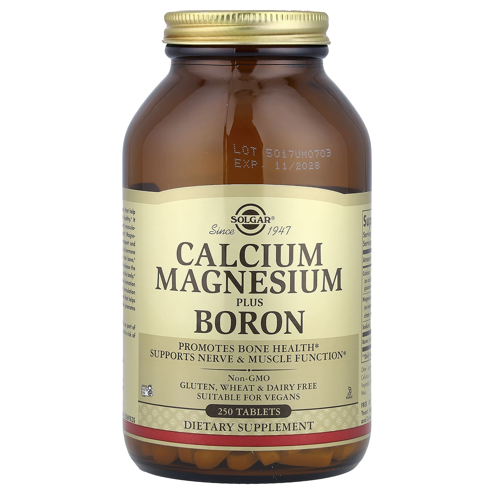 

Calcium Magnesium + Boron, 250 Tablets