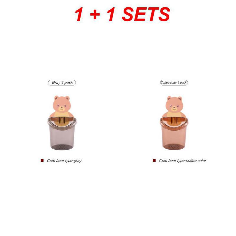 

2SETS Подставка для хранения зубной пасты Удобная организация Практичный инновационный дизайн Универсальный премиальный держатель для зубных щеток