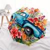 Floral Truck Watercolor  DecorUmbrella, Portable 3-Fold Compact Umbrella,Christmas Gift ES628