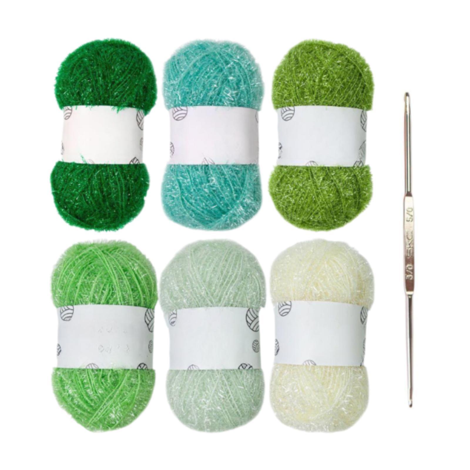 

Scrubby Yarn Многоразовая портативная пряжа для ручной вязки для салфеток для мытья посуды