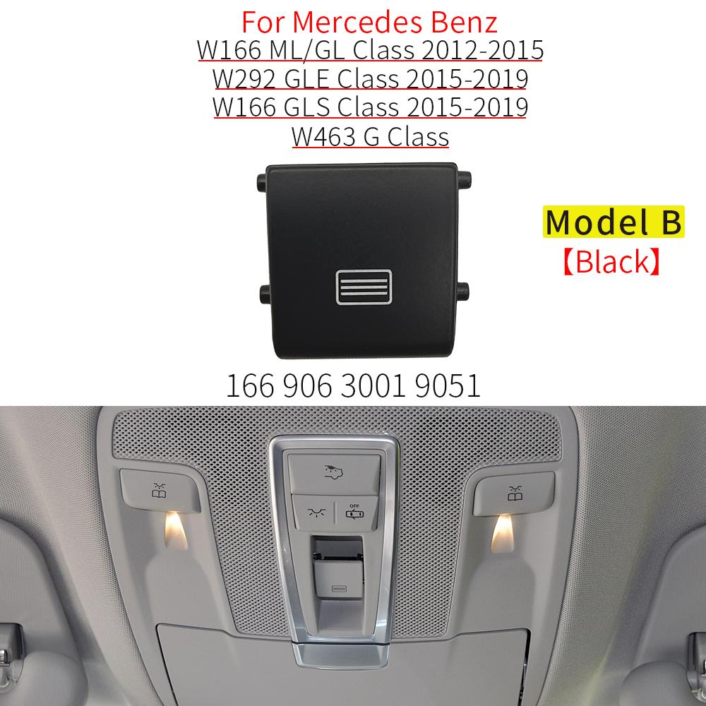 For Mercedes W166 W292 W463 Car Sunroof Window Switch Button Cover Plastic for Benz ML GL GLE GLS 2012- ML320 GLE350 GLS450
