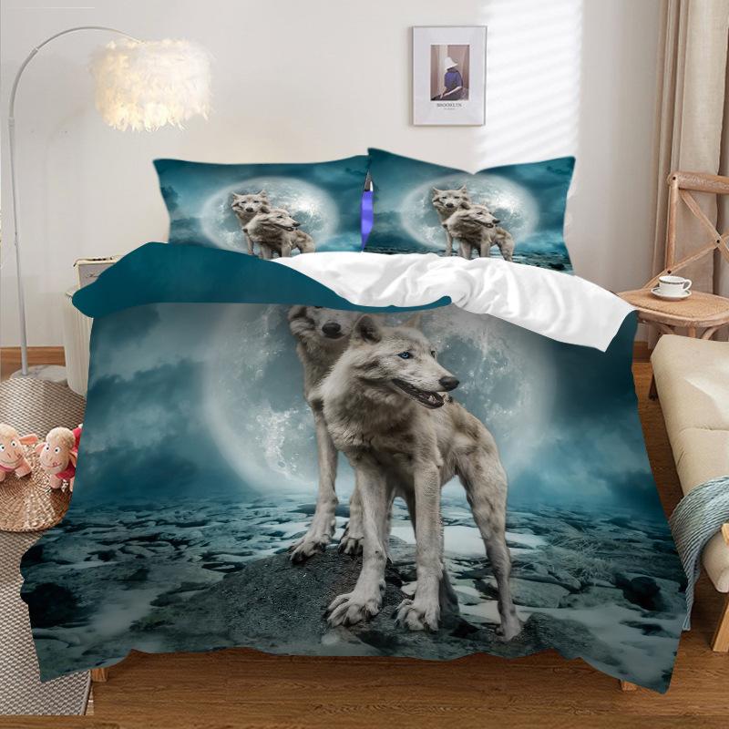 Fashion Technology Printing, 3D Digital Printing, Bedding, Duvet Covers, Pillowcases, Three-piece Sets