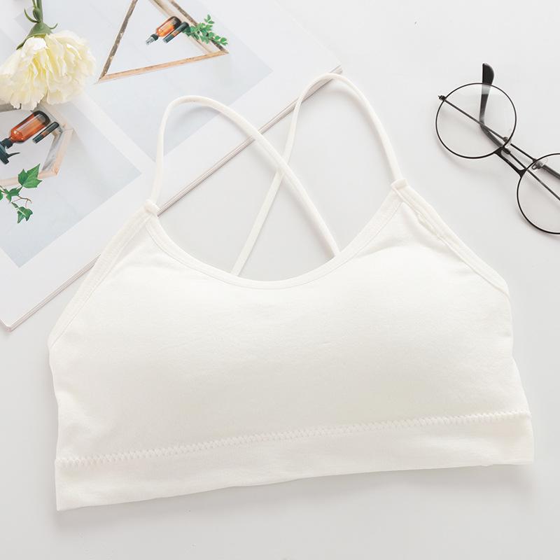 Summer Cross-Strap Backless Padded Tank Bralette