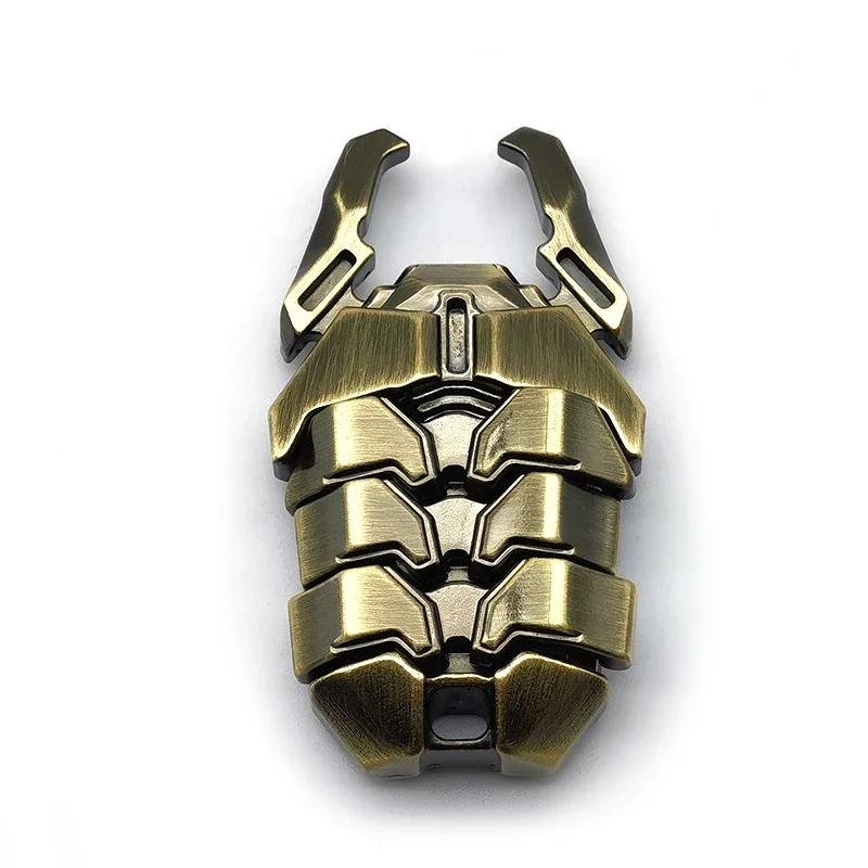 Novelty Beetle Shaped Magnetic Push Card Fidget Toy Rotating Top Compression Stress Relief Office ADHD Toy Gift