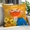 Art VVan Gogh Cushion Cover Cushion Cover Set Pcs x x x Pillowcase Decorative Sofa Home Decor