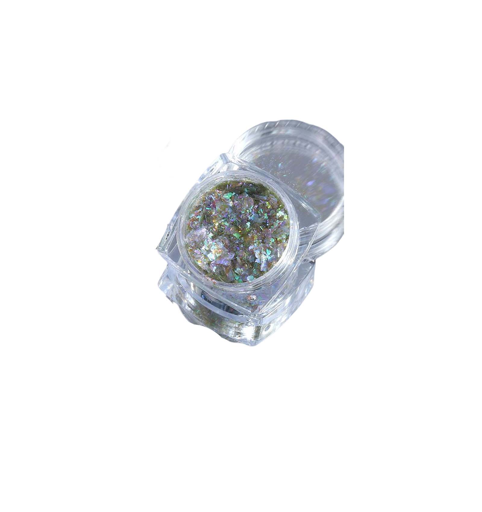 

Universal Holographic Nail Glitter Strong Adhesion Superfine Cosmetic Festival Powder Art Powder Washable Craft Sequins Face type 3