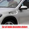 Air Vent Car Exterior 2 Pieces Bonnet Air Intake Trim Side Vent Decorative Decal Sticker For Vehicle Hood Bonnet Engine Truck