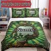 3pcs Duvet Cover Set (1*Duvet Cover + 2*Pillowcase, Without Core), Custom Name Plants Vs. Zombies Pattern Bedding Set, Home Bedroom Decor Gift