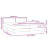 Box Spring Bed with Mattress Dark Green 180x220 cm Velvet
