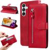 Magnetic Leather Wallet Case for Samsung Galaxy M10 M11 M14 M15 M16 M30S M31 M31S M32 M33 M34 M52 M53 M54 M55 4G 5G Zipper Cover