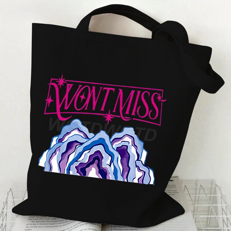 Witch Hunters Peripheral Printing Fashion Shoulder Bag Women's Large Capacity Student Portable Tote Bag Canvas Bag
