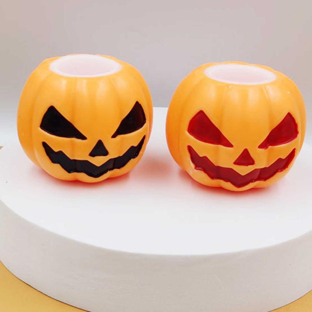 Halloween Pumpkin Decompression Toy Stress Reduction Creative Squeeze Pumpkin Toy for Halloween Goody Bags Party Favors