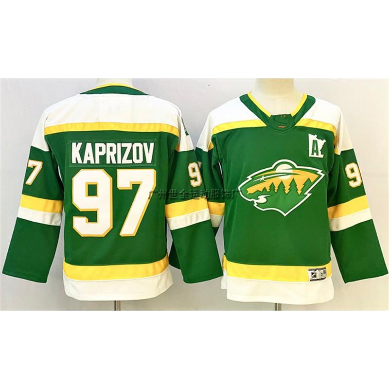 Kids Ice Hockey Jersey Toronto Maple Leafs Minnesota Edmonton Oilers Utah Team Uniform Boys