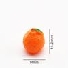 5PCS Cute Realistic Mini Tangerine Orange Model Lifelike Miniature Fruit Desktop Ornament for Home Office Decor Creative Gift