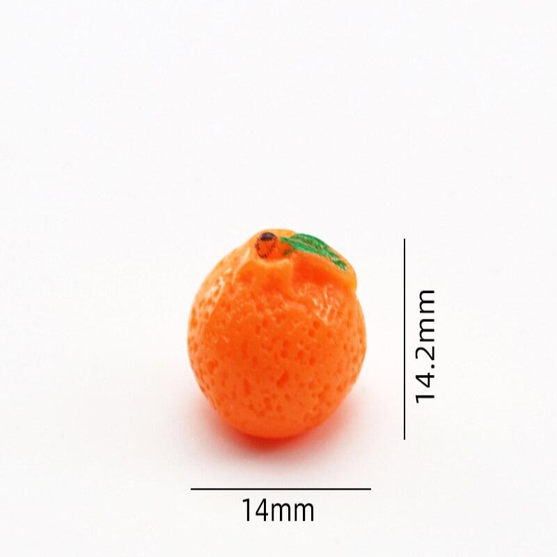 5PCS Cute Realistic Mini Tangerine Orange Model Lifelike Miniature Fruit Desktop Ornament for Home Office Decor Creative Gift