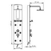 Shower Panel 25*43*120 Cm Silver