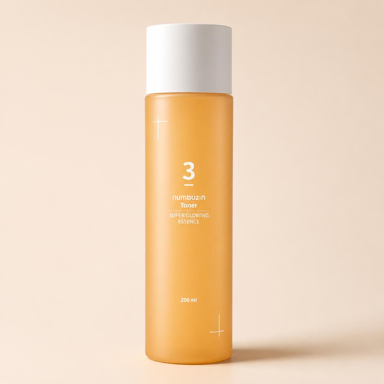 Numbuzin Nr. 3 Super Glowing Essence Toner 200ml (3 Optionen) 1PCS orange
