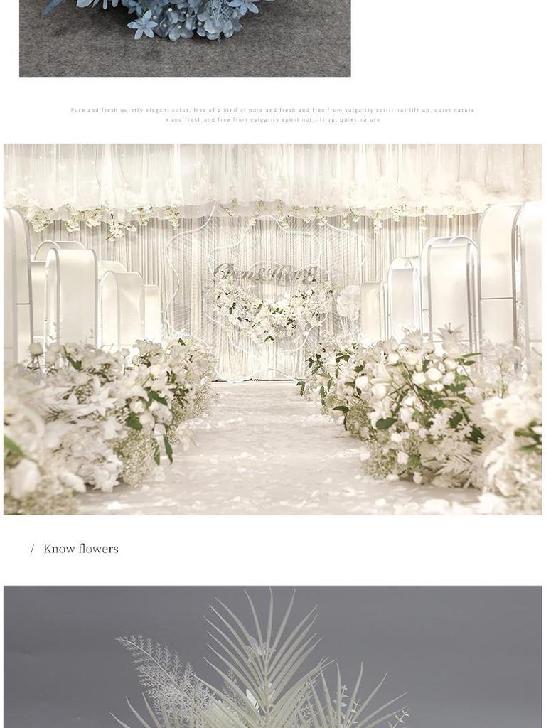 Artificial Wedding Aisle Flowers: Hotel Table Arrangements & Decorative Flower Balls for Stage and Welcome Area