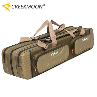 Sac de Canne à Pêche Extérieur 3/4 Couches 80-130CM Imperméable Sacs de Matériel de Pêche Carpe/Mer Rangement de Canne à Pêche Moulinet Boîte à Outils pour Leurres