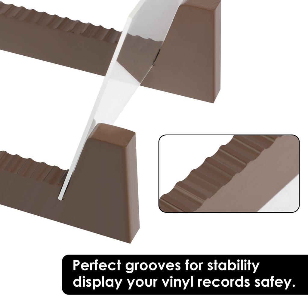 Vinyl Record CD Storage Rack Wood Magazine Album Display Stand Large Capacity Deskop Holder for Home Art Collection Decor NEW