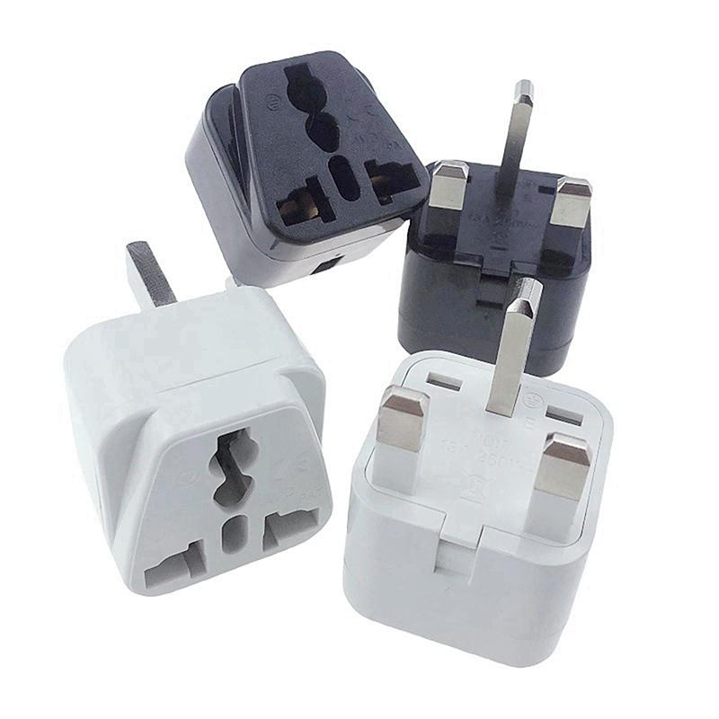 1 Piece Type G Singapore Malaysia United Kingdom Power Socket Converter White Black 13A Au Eu Cn Us To Uk Travel Plug Adapter