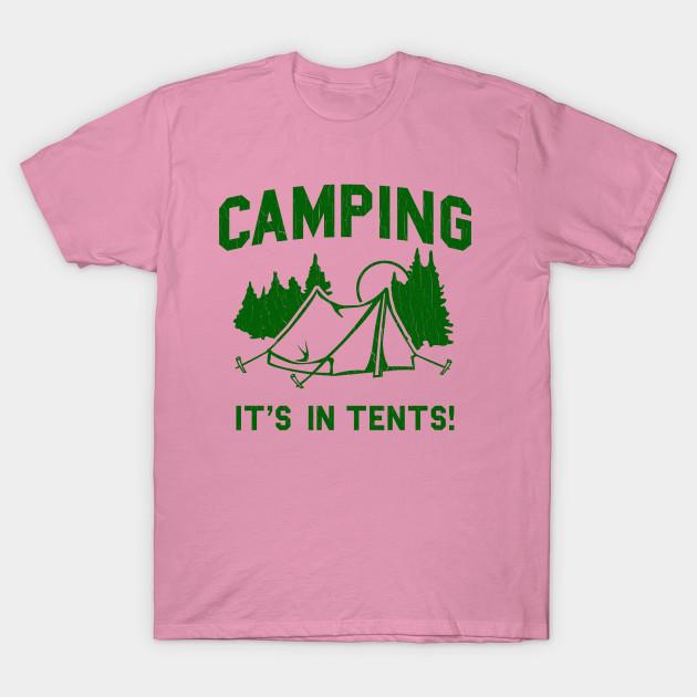 T Shirt Women Funny Camping Is In Tents Harajuku Print Kawaii Tshirt Summer Short Sleeve Female T-Shirt Top Tee