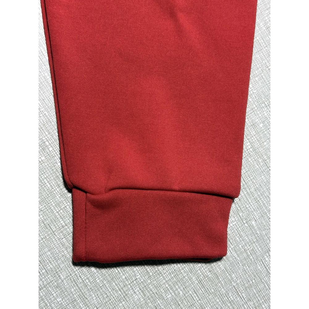 Men's Red Hooded Zipper Jacket "It's Never Luck It's Always God" Printed Jacket with Polyester Ribbed Cuffs and Hemps for Autumn and Winter