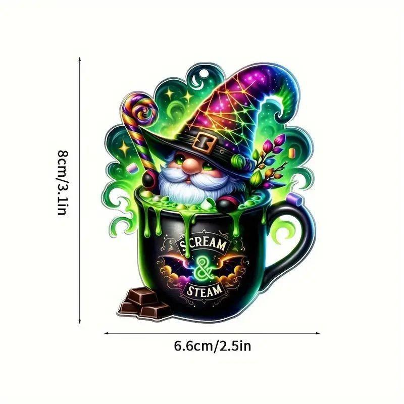 New Halloween Skull Candy Car Interior Pendant Fitted with Pendant Key Accessory Car Pendant