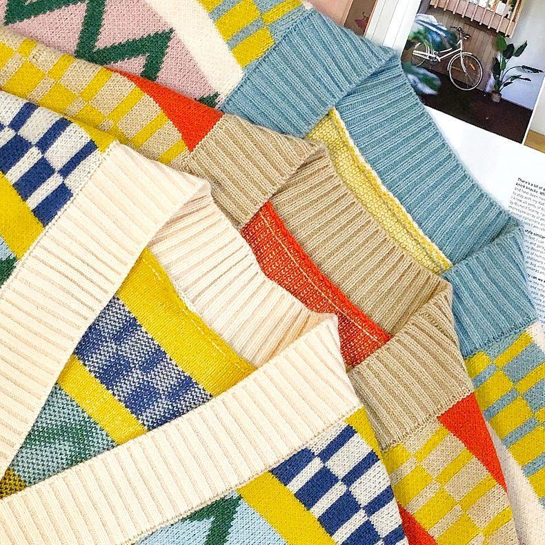 Knitted Cardigan Women's Autumn and Winter New Lazy Wind Loose Sweater Jacket