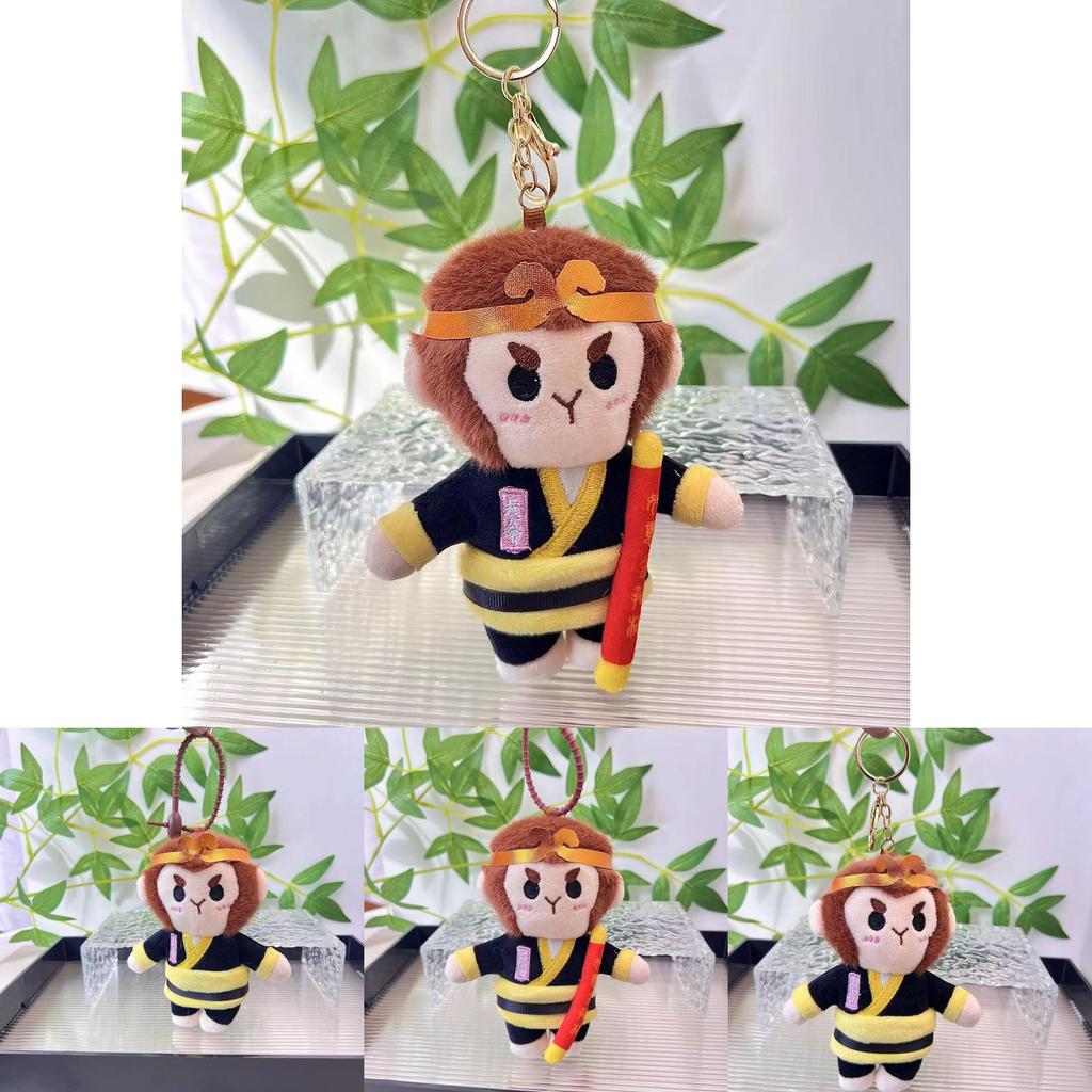 Adorable Black Myth Wukong Plush Toy Cute Monkey Figure With Soft Pp Cotton Filling