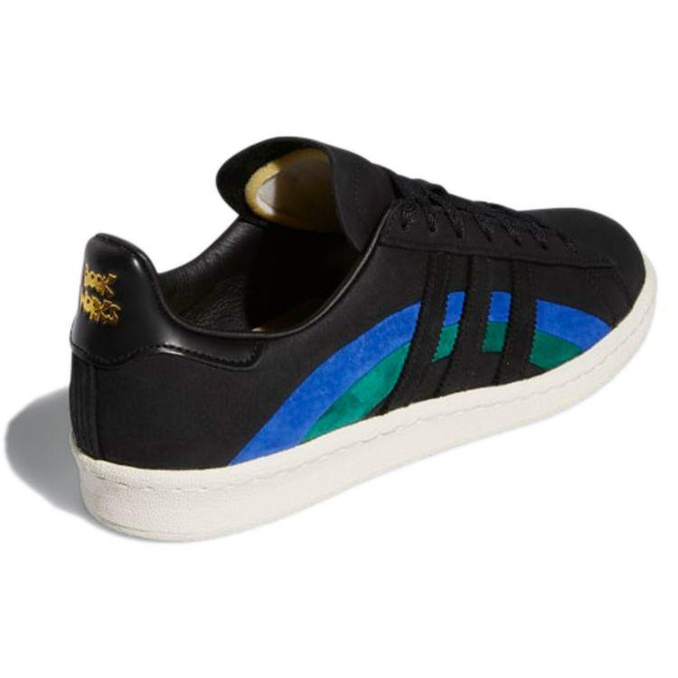 Book Works x adidas Campus 80s Jazz Herresneakers Svart Core-Black Bold-Blue GW3246