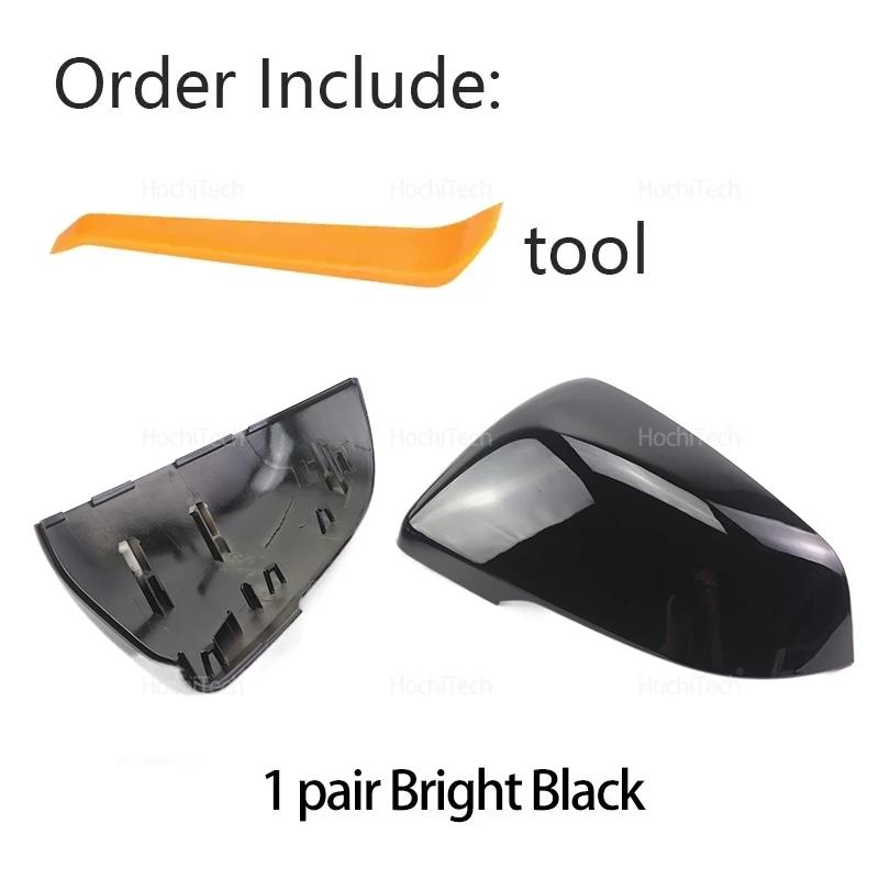 

Overlay Bright Black Style Black Side Mirror Cover Caps for BMW F48 F49 F39 G29 F44 F45 F46 F53 F40 for Toyota Supra Accessories