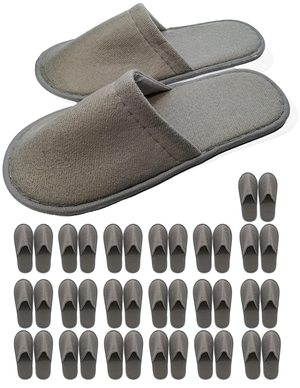 

Одноразовый Индивидуально Роскошный Гостевой Набор для Отеля из 20 20 Тапочек Pi&C, в Упаковке, Коммерческого Класса, Тапочки, Тапочки, Большой, (Хаки серый, Пары)