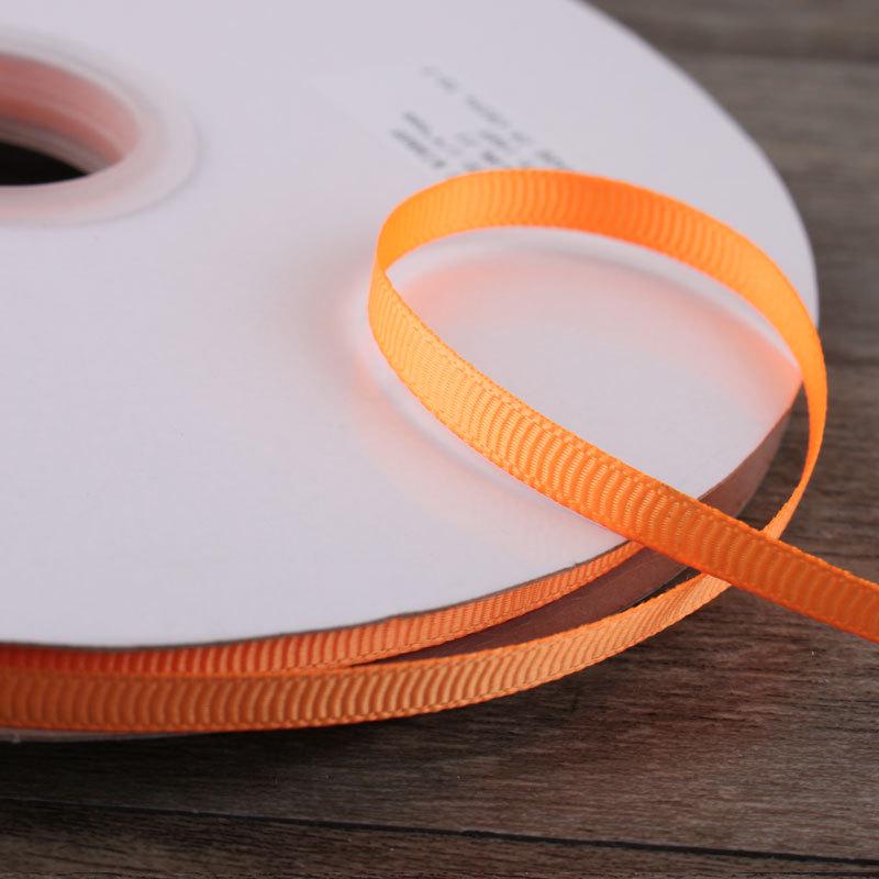 6mm Double-Sided Ribbed Satin Ribbon for DIY Bows, Hair Accessories, Packaging, and Weaving Decorations