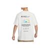 Nike Solid Color Logo Print Round Neck Short Sleeve Drop Shoulder T-Shirt Men Tops White HF6172-133