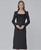 JULIY&CALLA 24 Fw Collar 108 Dear Vivian Tweed Dress Black