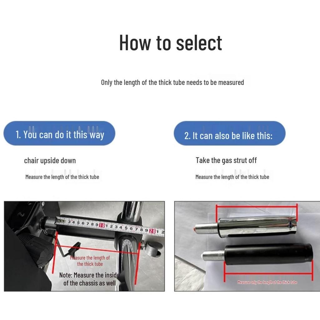 Office Chair Gas Lift Swivel Cylinder Set: Explosion-Proof Nitrogen Pneumatic Rod
