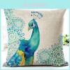 Elegant 18" Nordic Peacock Pillow Case With Timeless Design For Home Decor