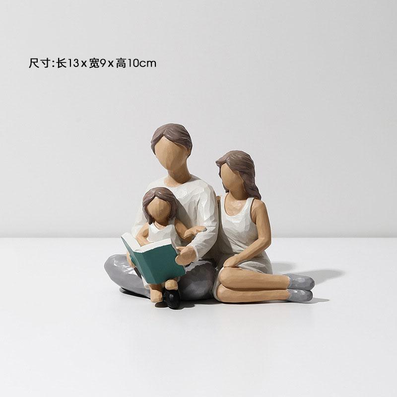 Cross Border Parent-child Desktop Decoration, Living Room TV Cabinet, Office Wine Cabinet, High-end Home Resin Decoration