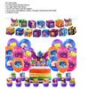 Blox Fruits Birthday Party Decor Game Box Set Paper Craft Printing Size Blox Fruits Set A 1 Flag 16 Balloons Blue 4 Orange 4 Purple 4 Magenta) 1